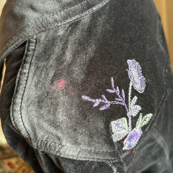 💜 Stunning Style and Co. black Jacket with beautiful embroidery Size M 💜 - Picture 6 of 12